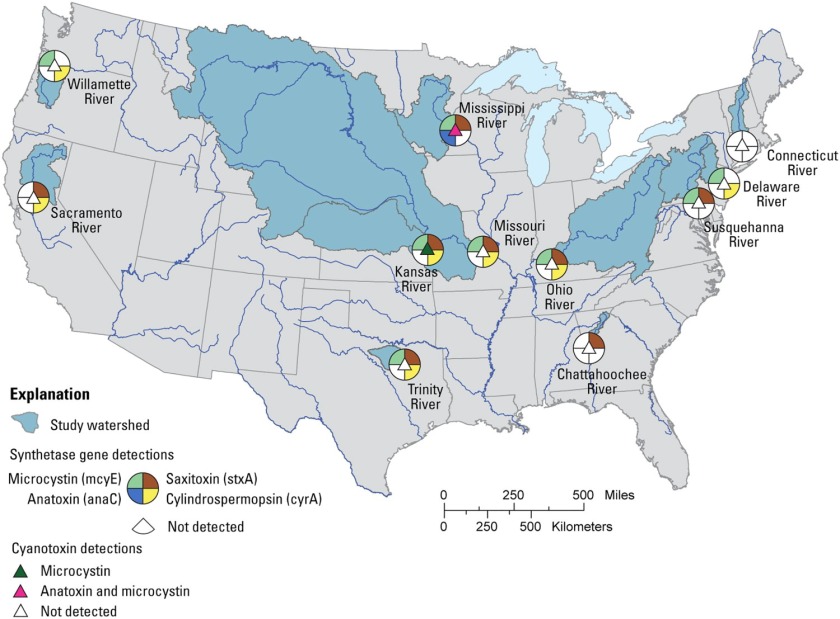 USA rivers cyanoTox
